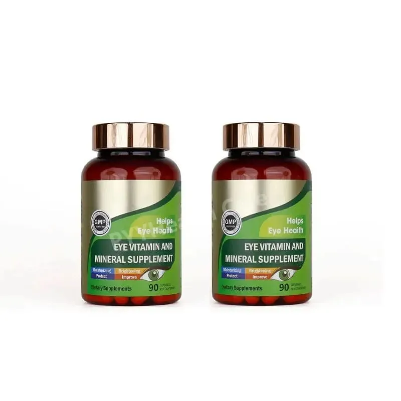 Cápsulas de vitaminas para os olhos de luteína com zeaxantina zinco suplemento nutricional diário para os olhos suporte para a saúde dos olhos para adultos garrafa de 90 contagens — image 8