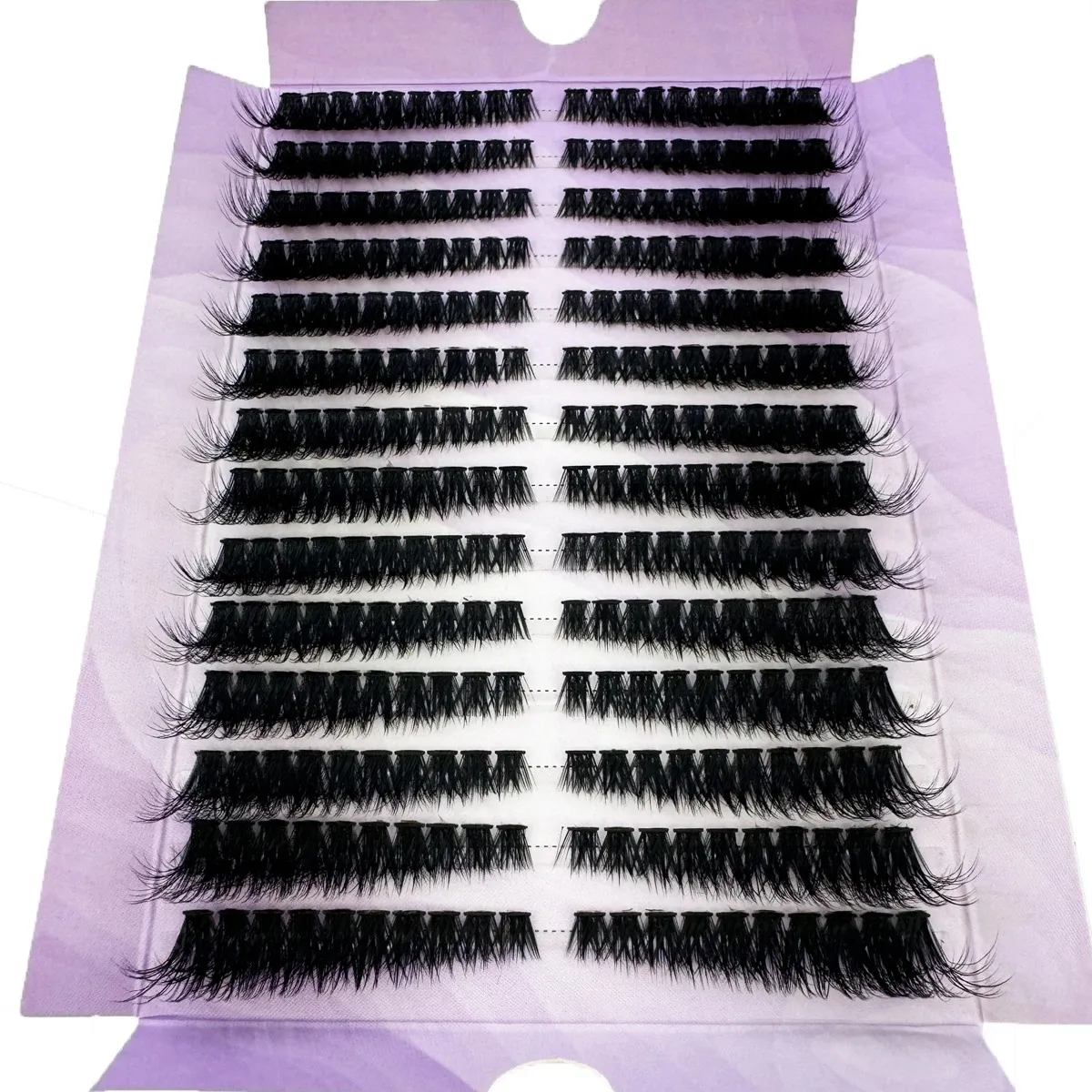 14 Rows Large Capacity Individual Lash Clusters DIY 50D/80D/100D Handmade Fluffy Volume False Eyelashes Cat Eye Lash Extension — image 5