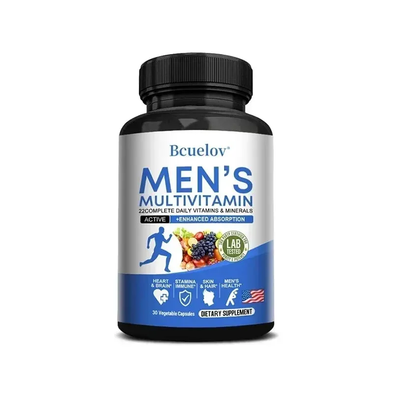 Men's Daily Multivitamin – 22 Vitamins & Minerals Vegan Dietary Supplement for Energy Immunity Digestion Skin & Overall Health — image 8