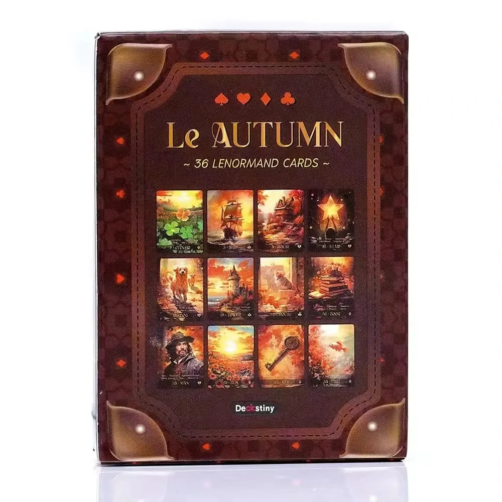 Nuovo Le Autumn Tarot 36 Lenormand Cards Deck Board Gioco Tarocchi Carta Divertente Delicato Rifornimenti Del Partito per la Famiglia Regalo Del Partito — image 3
