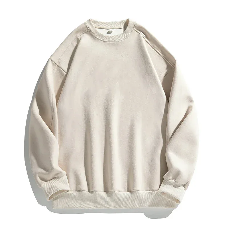 Märke Lila Sweatshirt Mans Mocka O Neck Höst Vinter Baggy Man Sweatshirts Casual Långärmad 2026 Nya Man Toppar — image 8