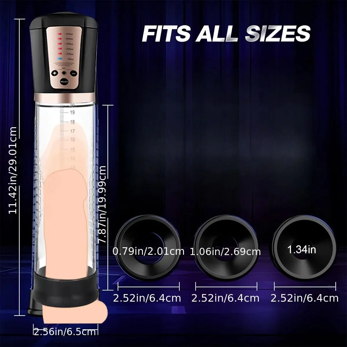 Automatic Electric Penis Pump Trainer Toy Male Self-pleasure Device with 3 Rings Suction Modes Ideal for Adult Men Sex Toys 18+ — image 6