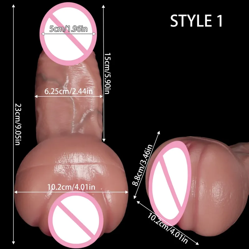 Bagong Makatotohanang Dildo Penis Pussy Extender Penis Sleeve Anal Vagina Stimulator para sa Mga Lalaki Lalaki Masturbesyon Sex Toys para sa Mag-asawang Bakla