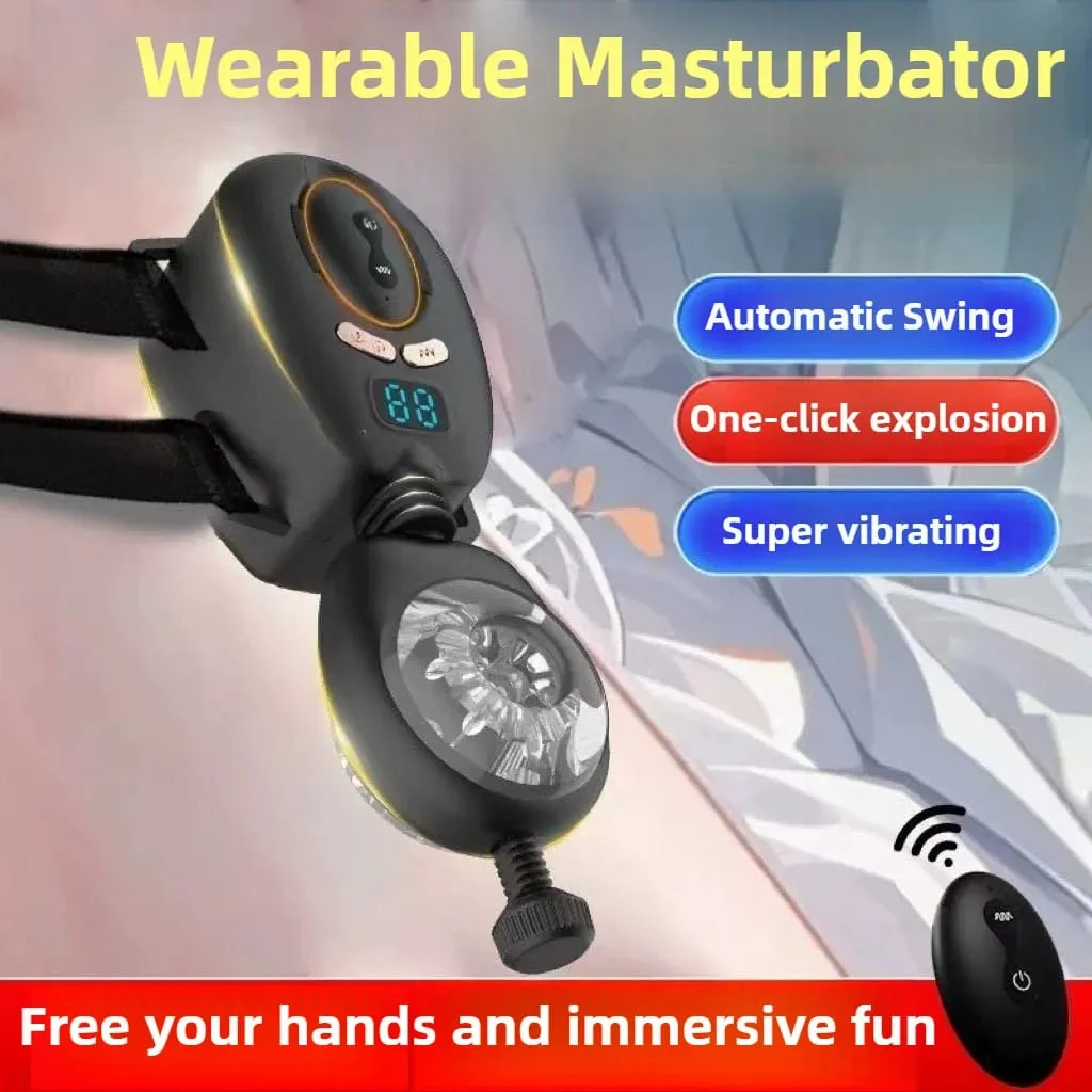 Automatic Swing Male Masturbator Wearable Thrusting Vibrating Masturbator para sa Lalaki Male Stroker Pocket Pussy Adult Sex Toys — image 2