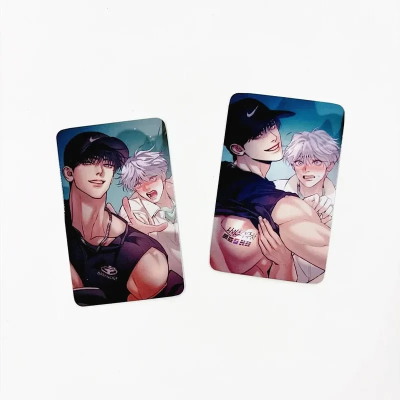 2-4PCS Korean Manhwa Lomo Cards Set Kang Dooshik Jin Jooha Korean BL Comic Couple Photo Cards Fans Decor Collection Gift — image 3