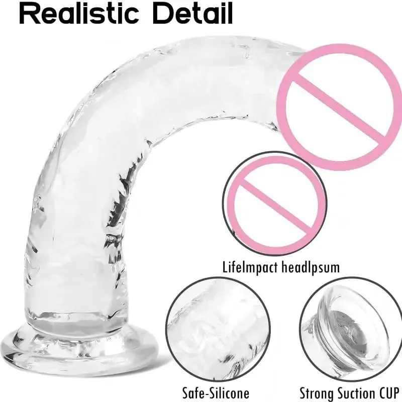7 Sizes Dildo With Suction Cup Huge Jelly Dildos Sex Toys For Woman Men Fake Dick Big Penis Anal Butt Plug Sex Shop 18+ — image 3