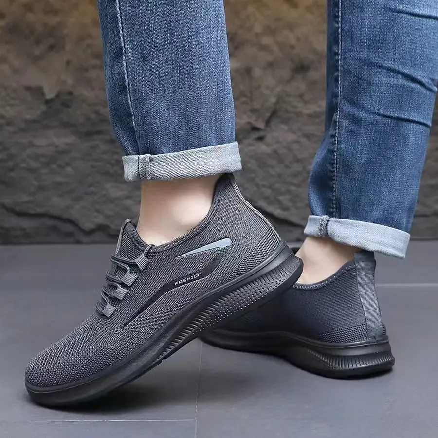 2026 Yeni Varış Nefes Hava Örgü Üst Slip On Ayakkabı Esnek Yumuşak Kaymaz Taban Rahat Koşu — image 7