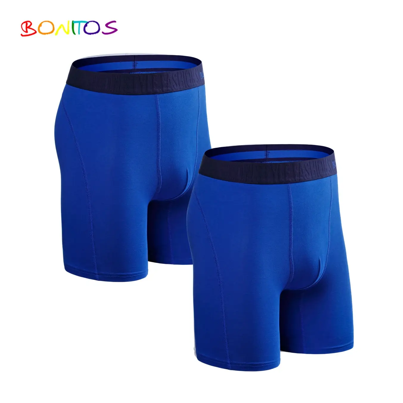 2 pçs pacote de perna longa boxer shorts homens calcinha kit homme boxershorts deslizamento roupa interior para homem algodão masculino sexy conjunto caixa ginásio — image 7