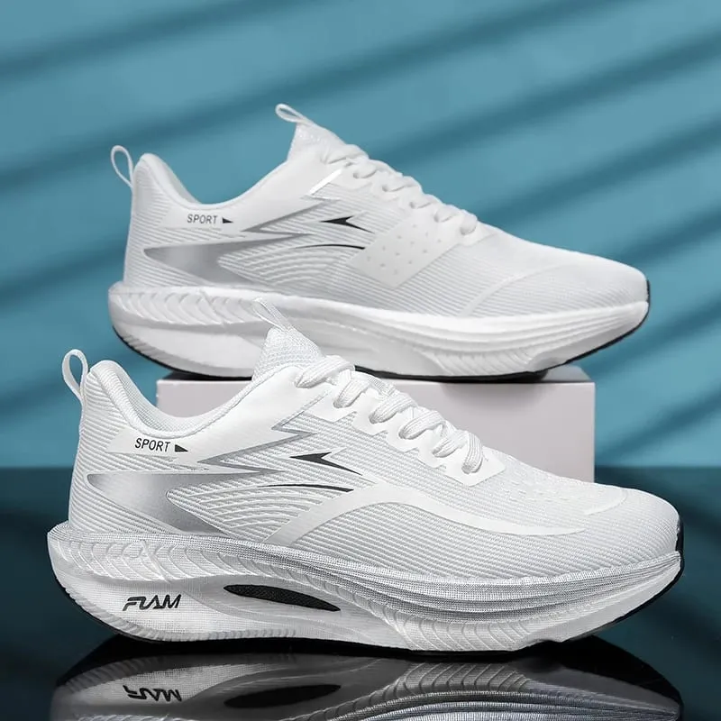 Marathon Men Sports Running Shoes Women's Carbon Board Air Cushion Breathable Athletic Lightweight Comfortable Nonskid Sneakers — image 10