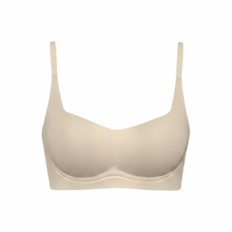New Anti-sagging Lingerie Bras Solid Color Thin Lingerie Gathered Underwear Breathable Skin-Hugging Push Up Bra For Women