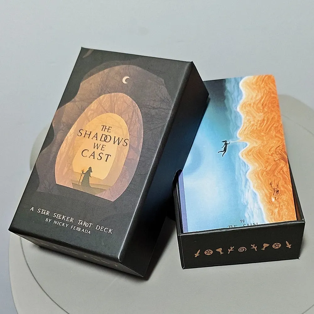 12*7cm in Rigid Box - The Shadows We Cast Star Seeker Tarot Deck Atmospheric & Mystical 79-Card Set for Intuitive Readings — image 2