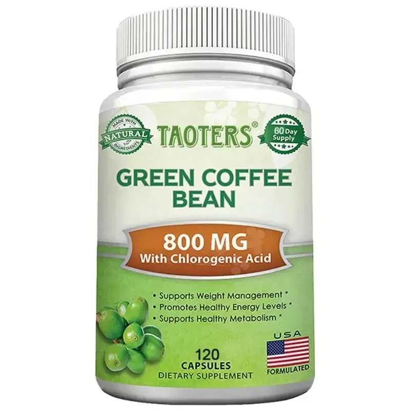 Supplément de perte de poids en grains de café vert 1200 mg - Stimule le métabolisme et l'endurance brûle la graisse du ventre