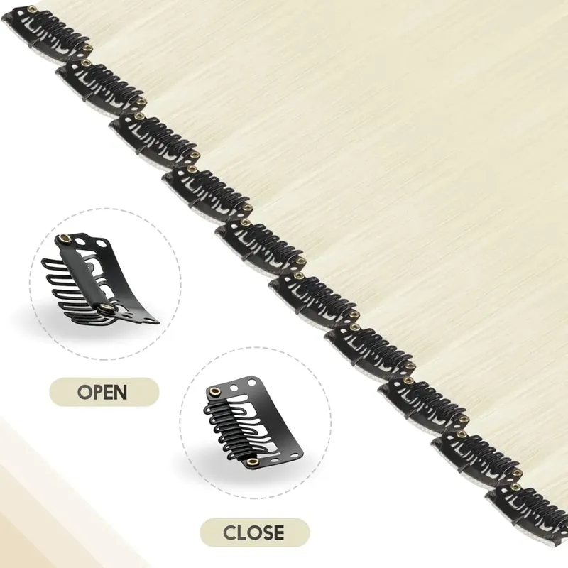 1Pc Ombre Color Clip In Hair Extension Heat Resistant Synthetic Hair Piece Colored Braids Hair Extensions Women Party Cosplay