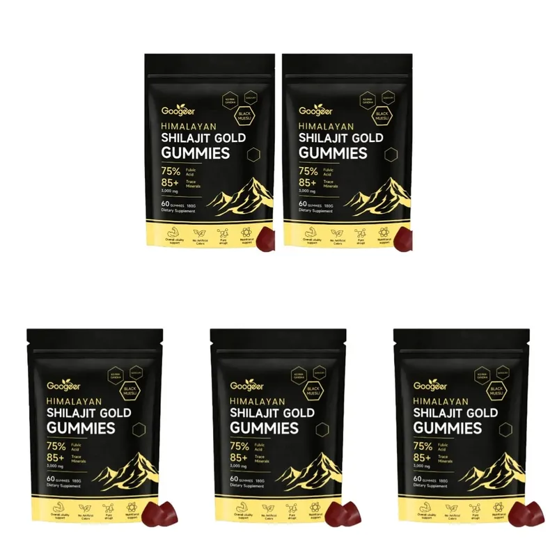 Himalayan Shilajit Gold 60 Gummies Minerals Formula suporta aumento de energia e vitalidade corporal Suplemento dietético nutricional natural — image 11