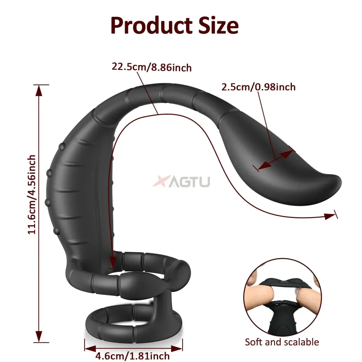 APP Control Vibrating Butt Plug Cock Ring Prostate Massager for Men for Gay Anal Vibrator Penis Ring Adult Sex Toy for Men — image 4