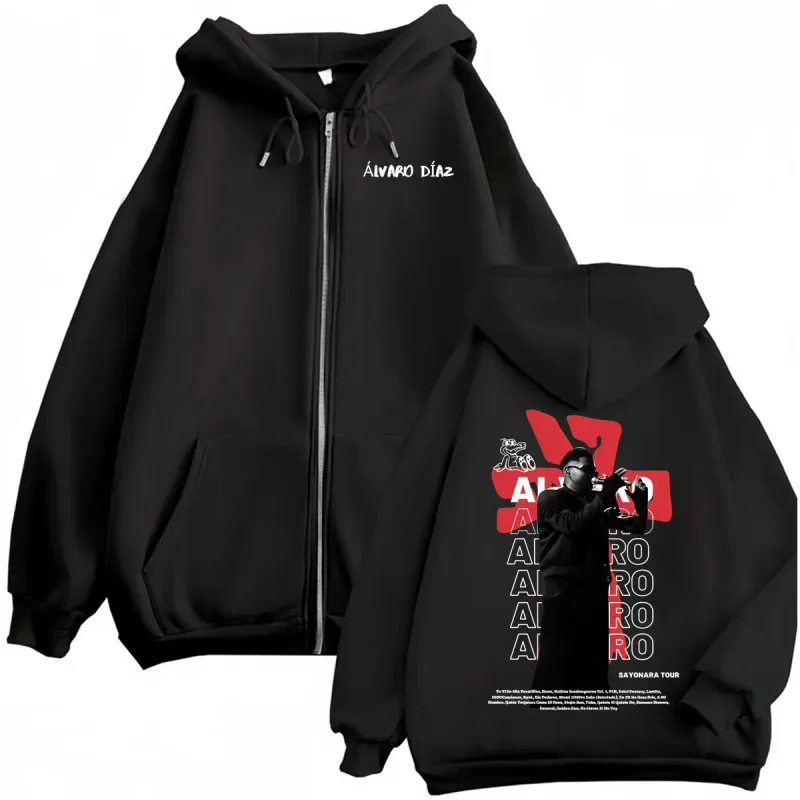 Omakase Alvaro Diaz Sayonara Tour Zipper Hoodies Men Women Harajuku Hip Hop Sweatshirts Jacket Coats Casual Fleece Zip Up Hoodie — image 1