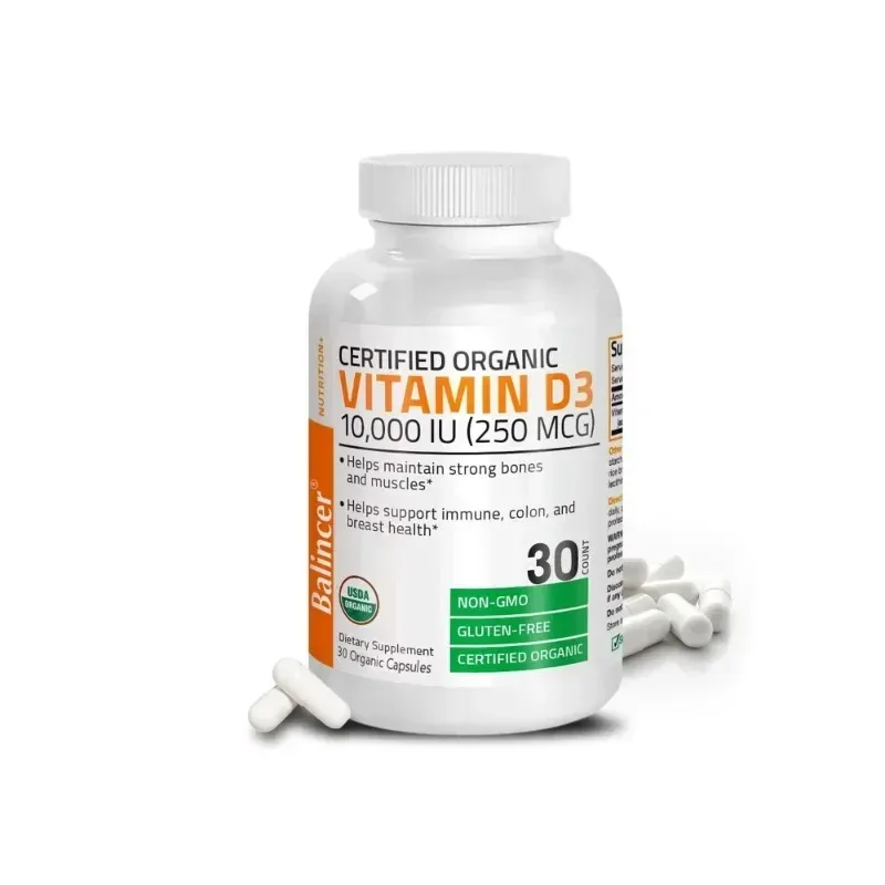 Vitamin D3 - Promotes Healthy Muscle Function and Immune Support Strong Bones and Nervous System Health 120 Capsules