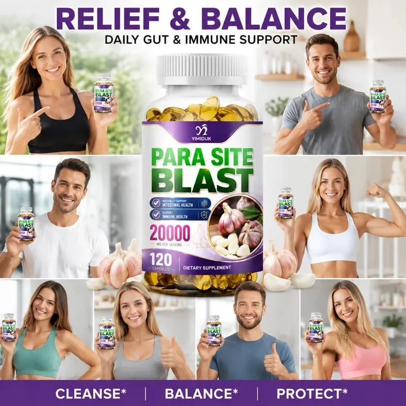 Para Site Blast Capsules with Echinacea Papaya & Oregano Support Seasonal Defense Healthy Digestion Cleanse Gut & Immune