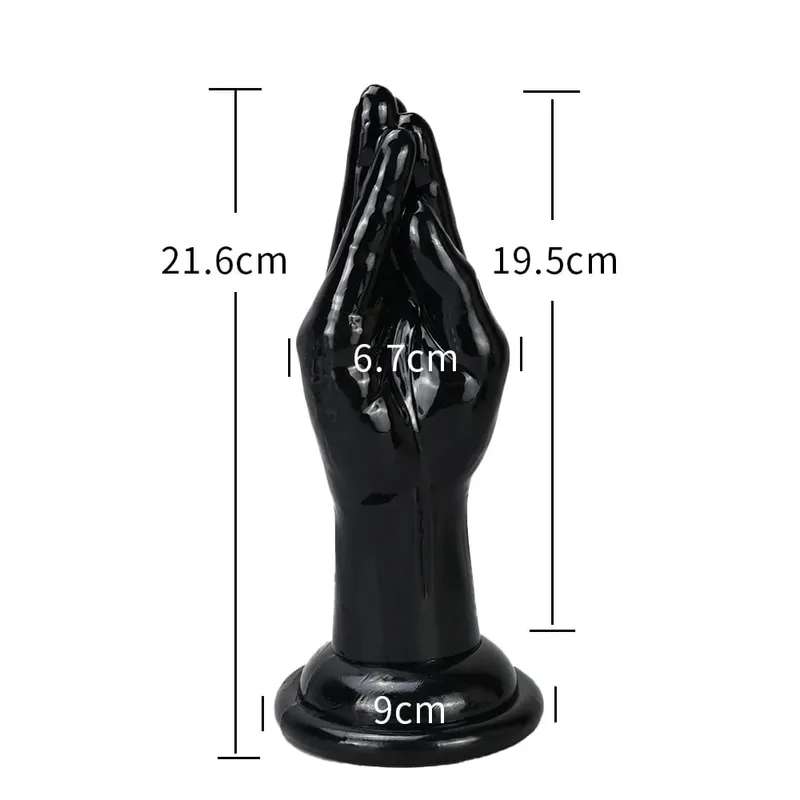 4 Sizes Huge Hands Finger Anal Plug Clear Arm Anus Prostate Massage Big Butt Plug G Spot Masturbation Gay Sex Toys For Women Men — image 13