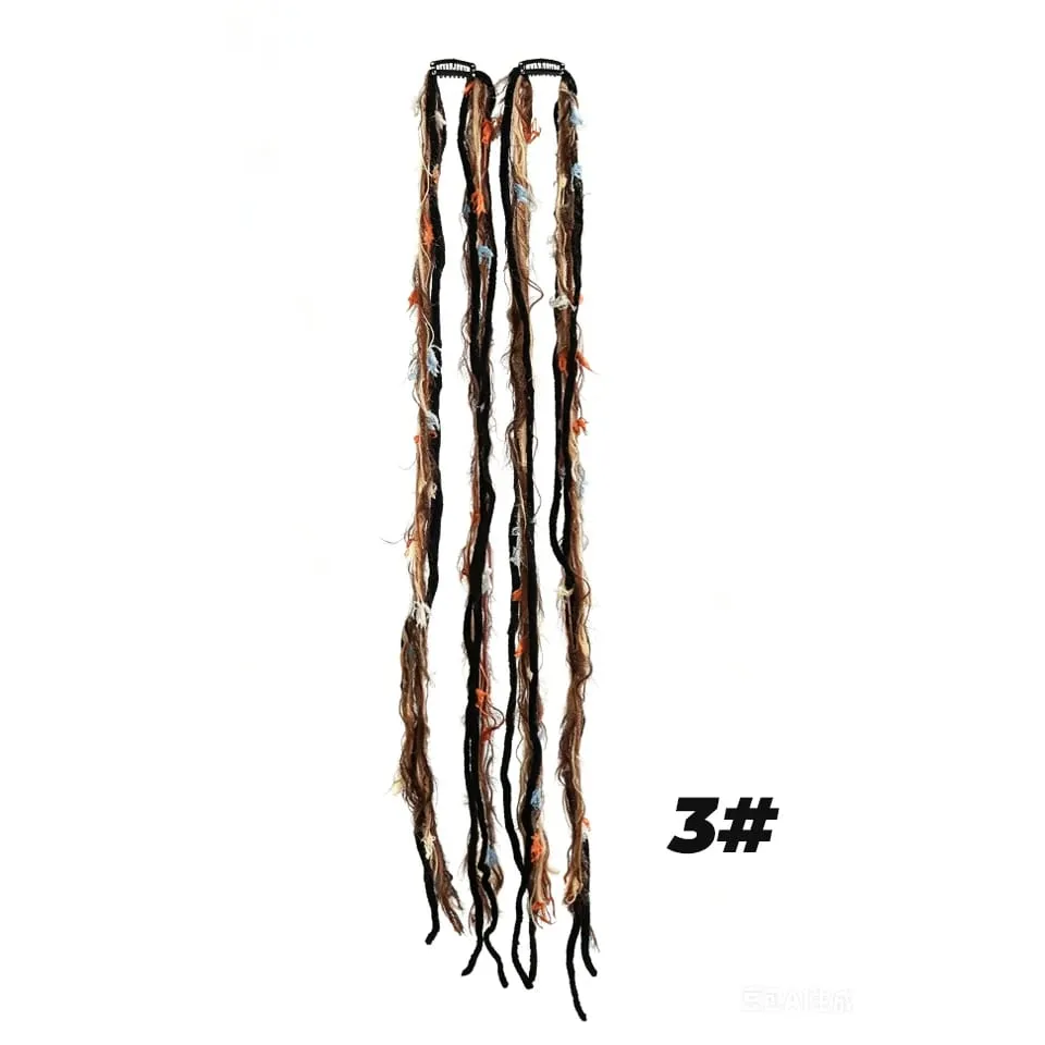 Plush Maillard Colored Long Tassel Headband Bohemian Hair Accessory Suitable for Women's Parties — image 15
