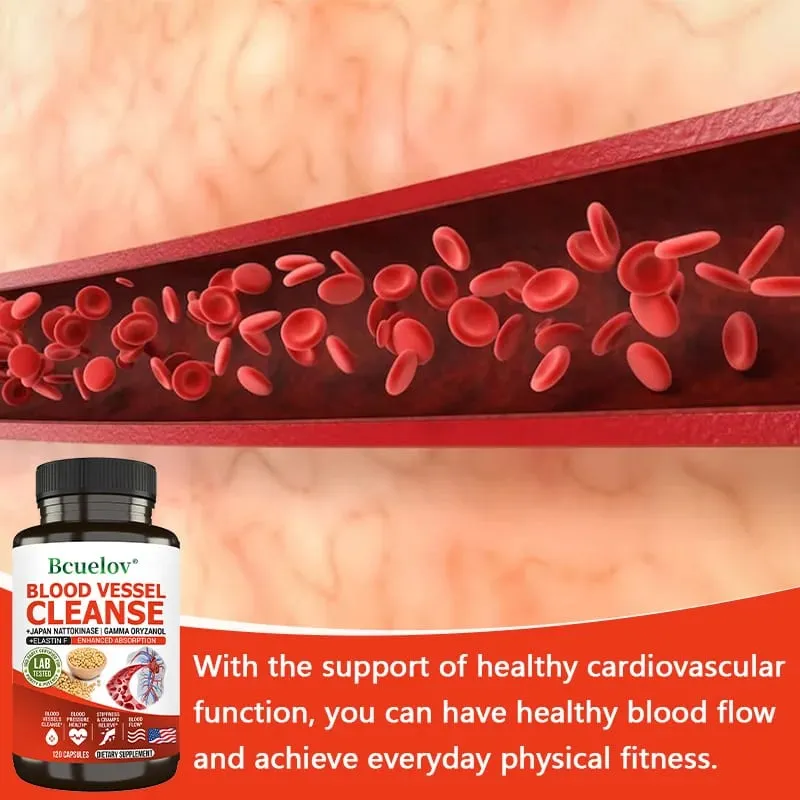 Nattokinase 2000 FU Supplement - Improve Blood Circulation Promote Detoxification Metabolism Maintain Cardiovascular Health — image 5