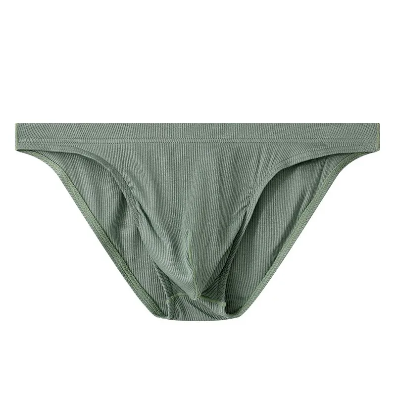 Herr Ribbtygsbyxor Kalsonger Man Sexiga underkläder Andas Låg midja Herr Bikinitrosor Cuecas Big Pouch Hombre Slips