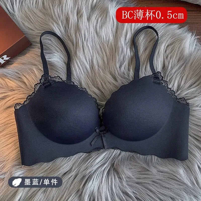 セクシーWomen Wireless Seamless Bra Set One‑Piece Push‑Up Brassiere Small Bust Side Support Anti‑Sag Soft Ladies Intimates Lingerie — image 13