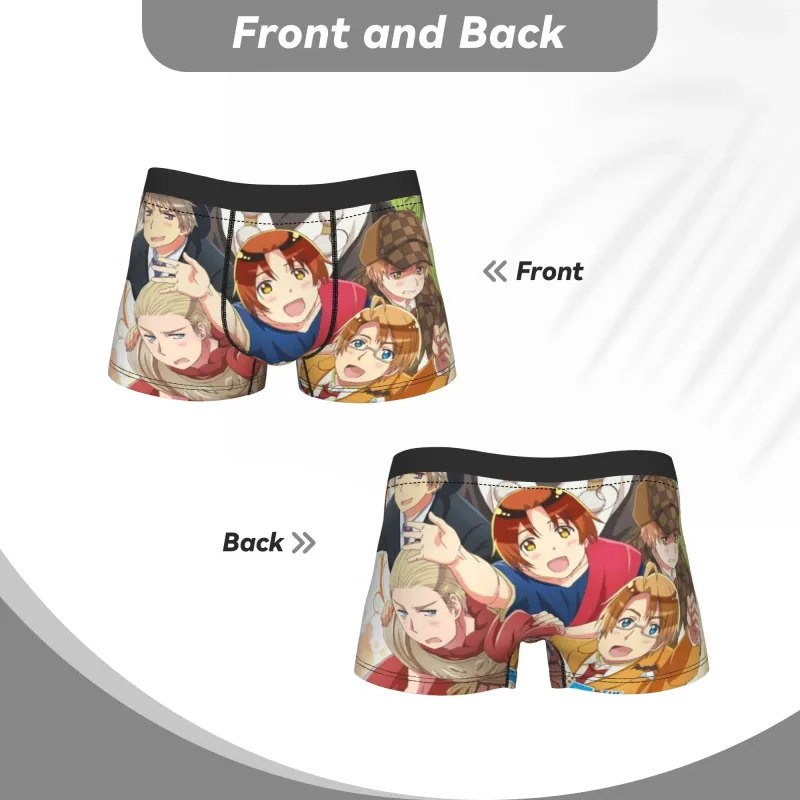 Hetalia World Stars Masculino Boxer Shorts Cuecas aconchegantes — image 4