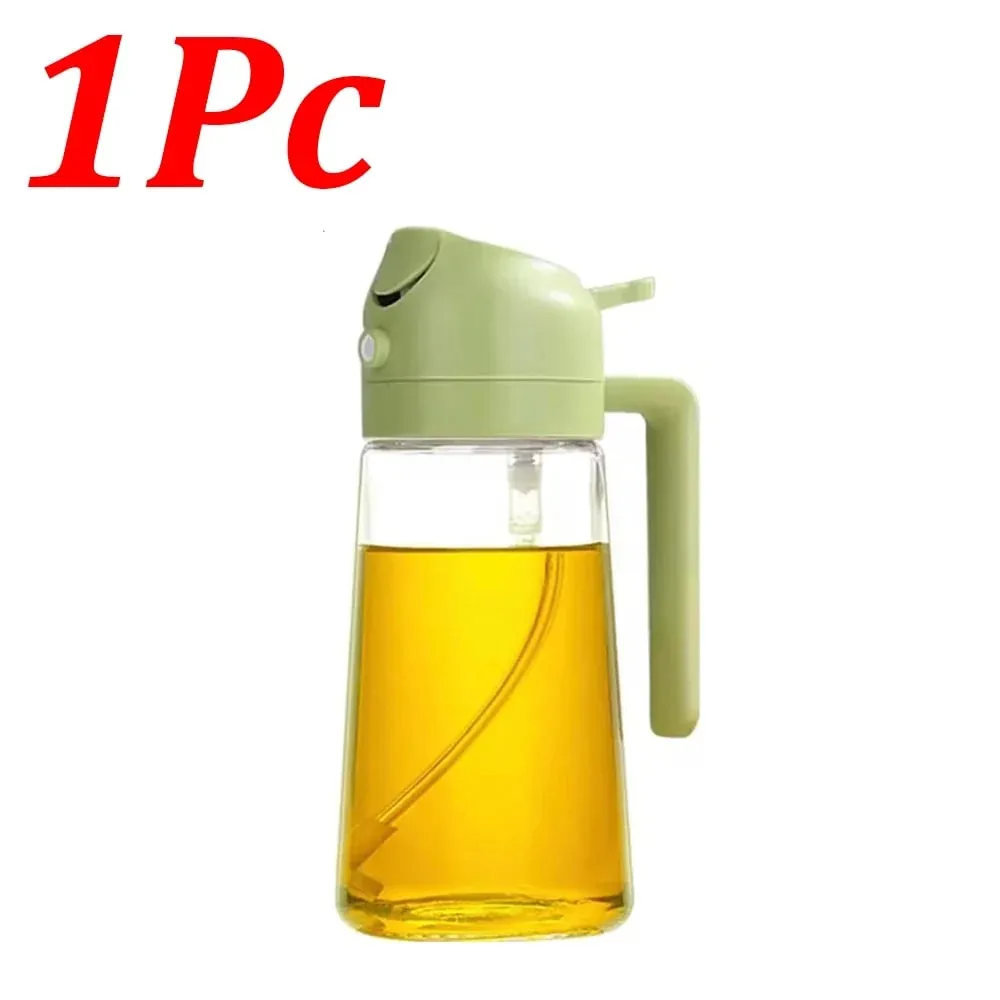 Pulvérisateur d'huile d'olive en plastique 500ml 2 en 1, 1 à 4 pièces, pulvérisateur d'huile de cuisson pour friteuse à Air de cuisine, cuisson de salade, grillades BBQ — image 10