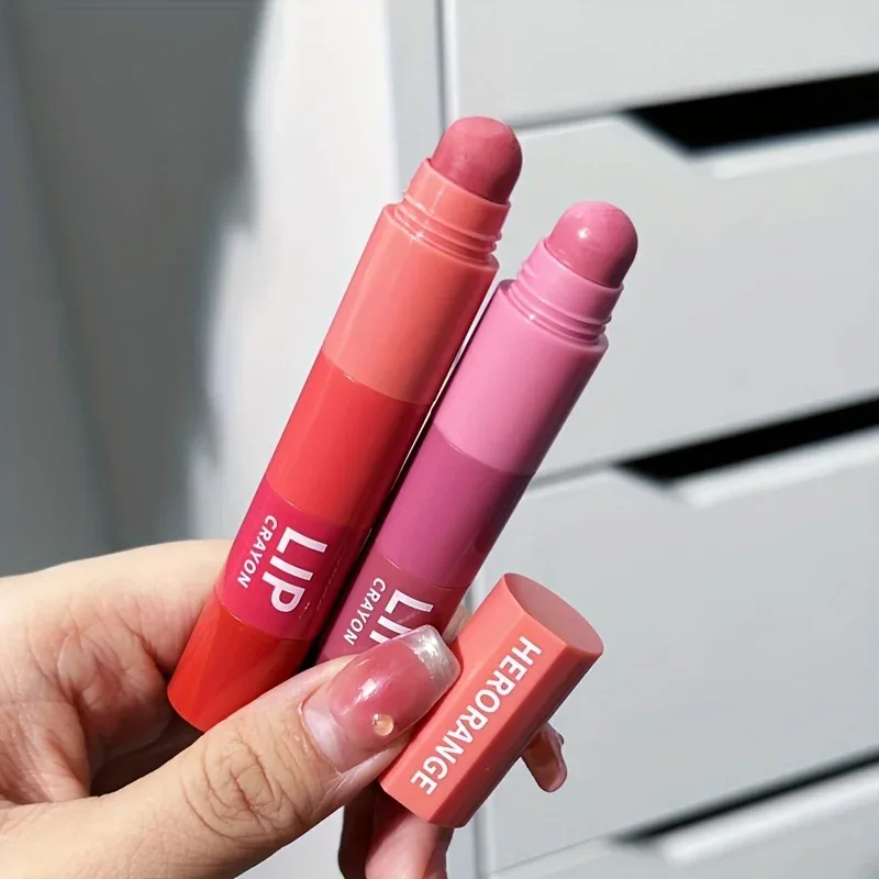 Herorange Mini Bullet Lipstick Four Colors DIY Gradient Matte High Pigment Long Lasting Transfer Proof Portable Lip Makeup