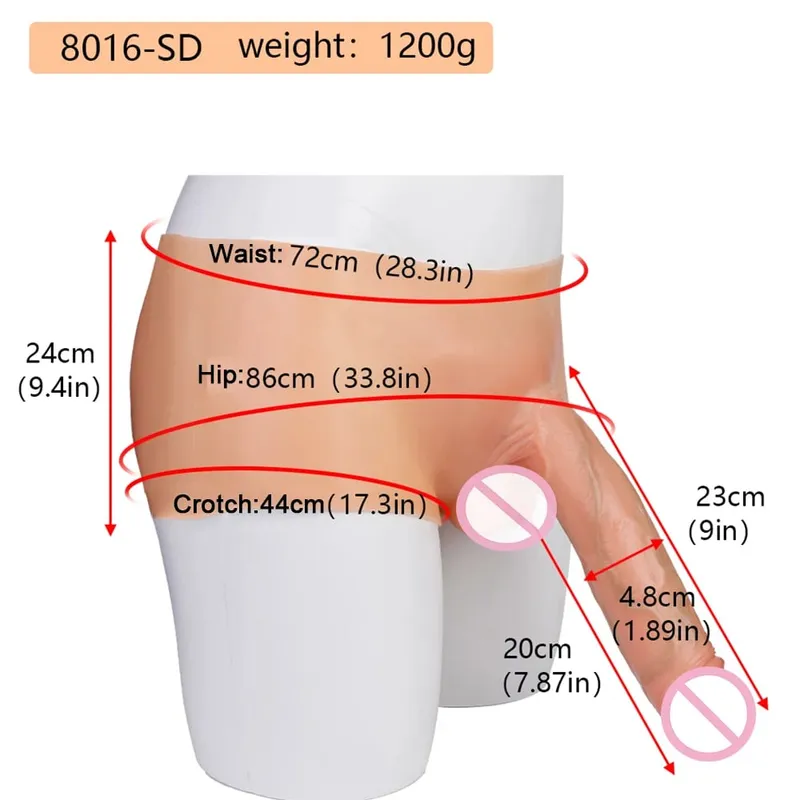 Naisusuot Solid Dildo Panties Silicone Strapon Makatotohanang Penis Pants Elastic Sex Toys Para sa Mga Babaeng Pang-adulto Lesbian Games Kasiyahan