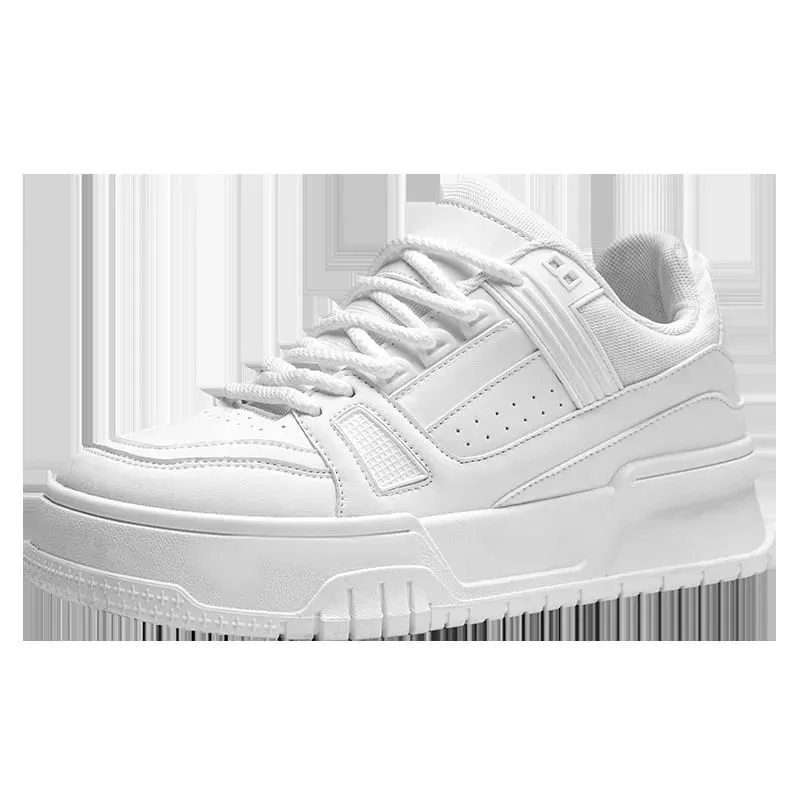 Men Sneakers Casual Shoes Men Flats Zapatillas Hombre Lightweight Pu Leather Breathable Shoe Mens White Sports Tenis Shoes — image 3