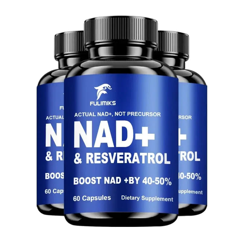 Fulimiks NAD+ Resveratrol Capsules with TMG & Vitamin B Enhance Vitality Skin Health Focus Antioxidant Immune for Adults — image 9