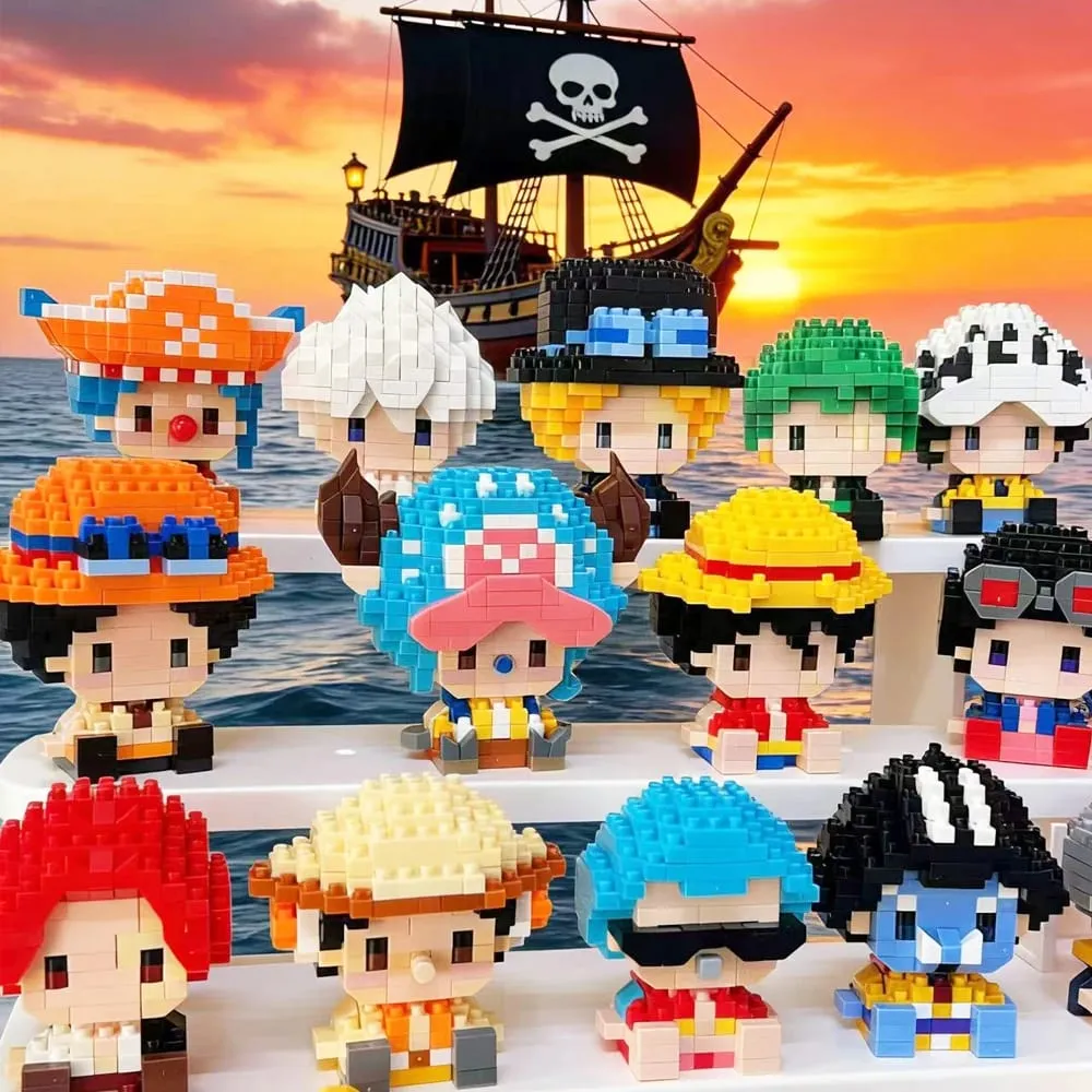 Anime Building Block Chopper Buggy Assembly Micro Building Block Zoro Robin Character Model Mini Bricks Figure Toys For Gift — image 2