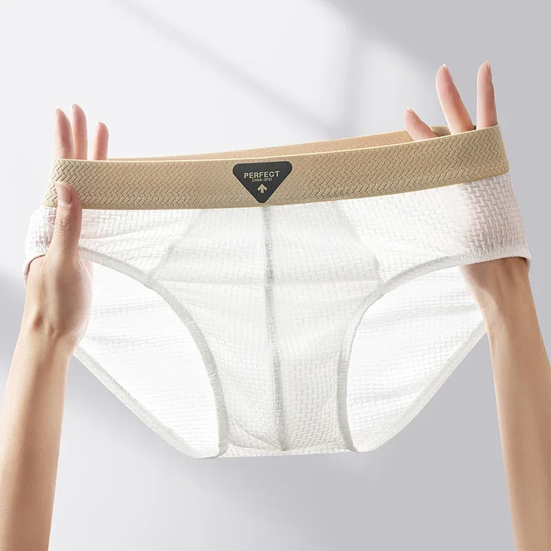 1Pcs Briefs Men Underwear Sexy Lingerie Male Panties Nylon Solid Underpants Breathable Cueca Causal Calcinha Wholesale Lots