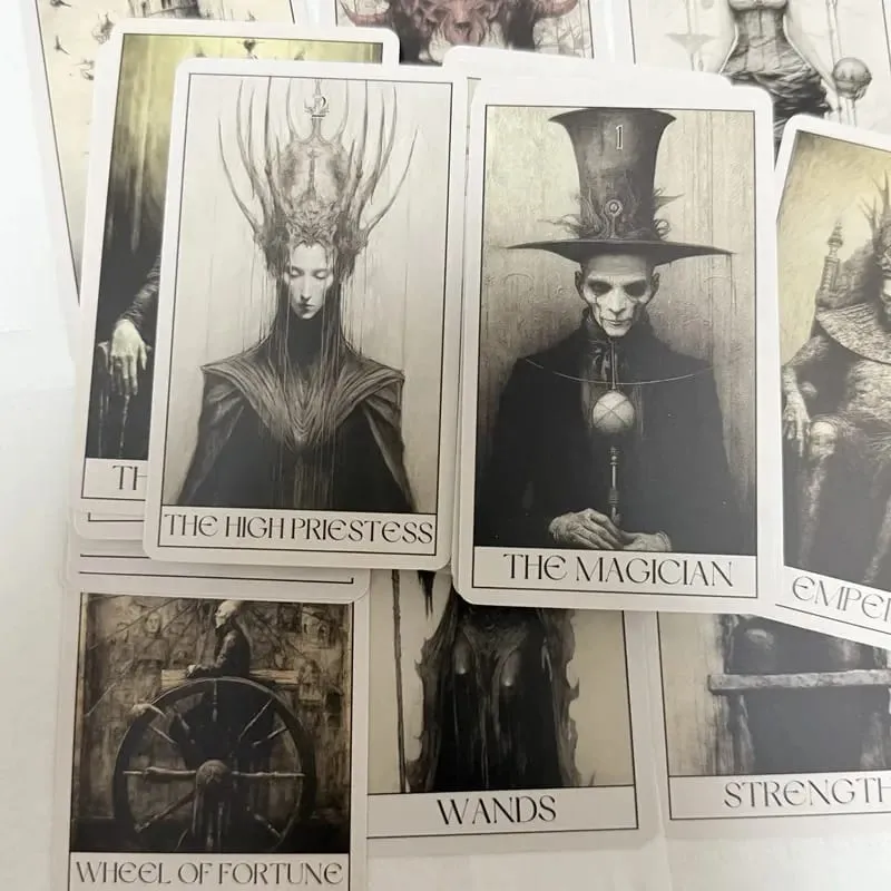 Gothic Horror Tarot Cards Wait 78 Tarots Board Games Leisure Entertainment Family Gatherings Gothic Tarot Deck — image 4