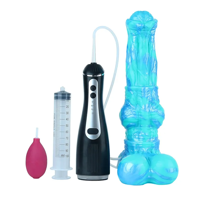 Silicone Electric Squirting Fantasy Dildos με βεντούζα Μασάζ προστάτη εκσπερμάτωσης πέους σεξουαλικά παιχνίδια για γυναίκες άνδρες — image 39