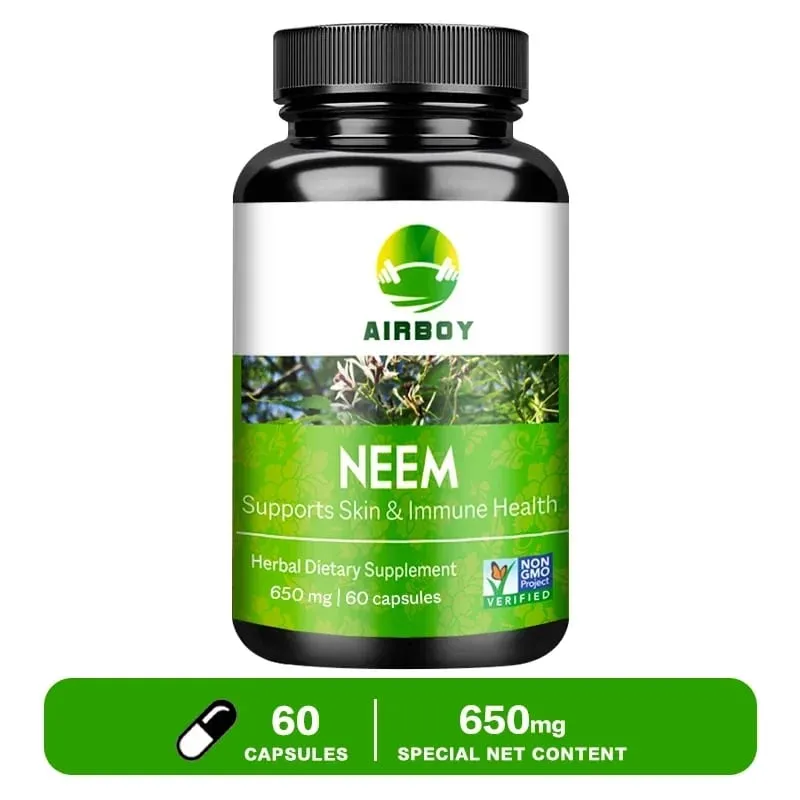 Organic Neem Supplement - Herbal Acne Supplements Supporting Clear Skin and Detox Supports Immune Health — image 8