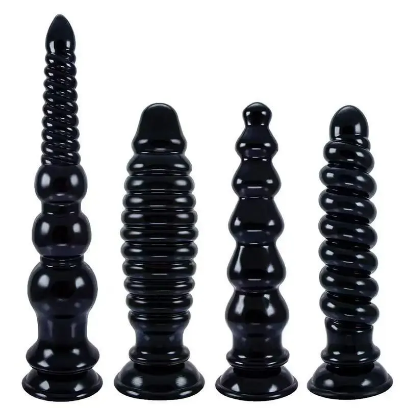 Big Thread Anal Plug Dildos For Men Butt Plug Adult Sex Toys for Women Men Prostate Massage Vaginal Spiral Anal Stimulation — image 1