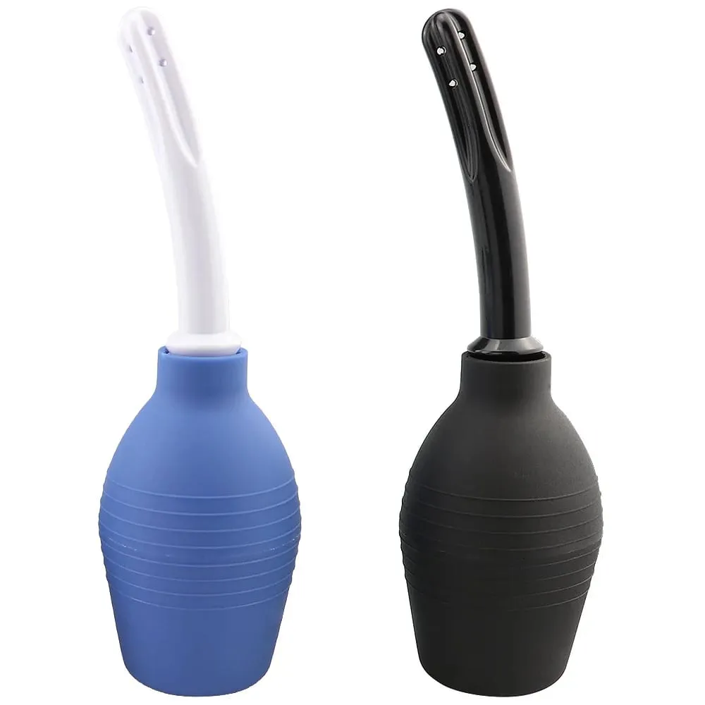 Lavemang Rengöringsbehållare Slidan Analrengörare Douche Bulb Design Medicinskt gummi Hälsa Hygienverktyg Sexleksaker För Kvinna/Man — image 4