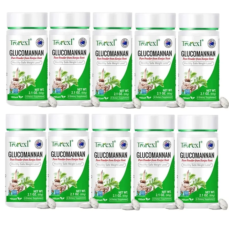100PCS Glucomannan Powder Pagbaba ng Timbang| Vegan at Vegetarian | Non-GMO Gluten Free — image 9