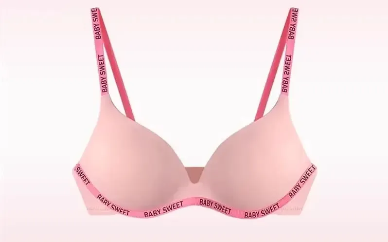 New Dopamine Color Seamless Wireless Bra Set Push Up Gather Sexy Lingerie Panties Underwear For Women 32‑38AB bra set