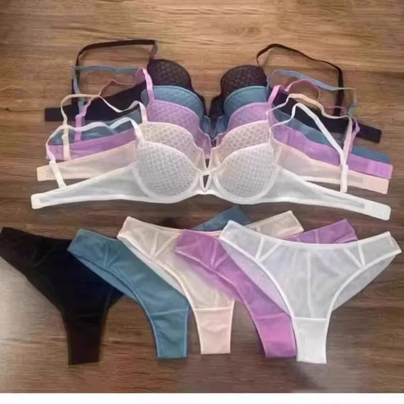 Summer Style Ultra-Thin Minimizer Bra Set Ladies Large Bust Soft Underwire Side Support Anti-Sagging Everyday Lingerie — image 6
