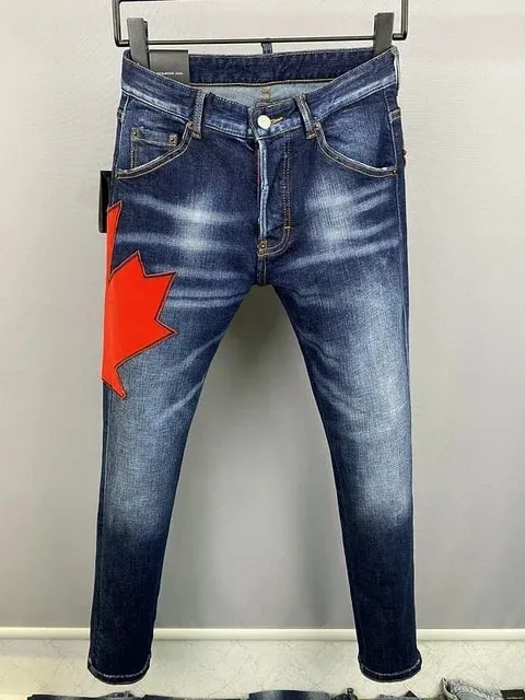 D2 Heren Jeans Denim Broek Gat Slanke Kokerbroek Metalen Knopen Feest Klassiekers Modieus Zwart DSQ2 JENAS — image 16
