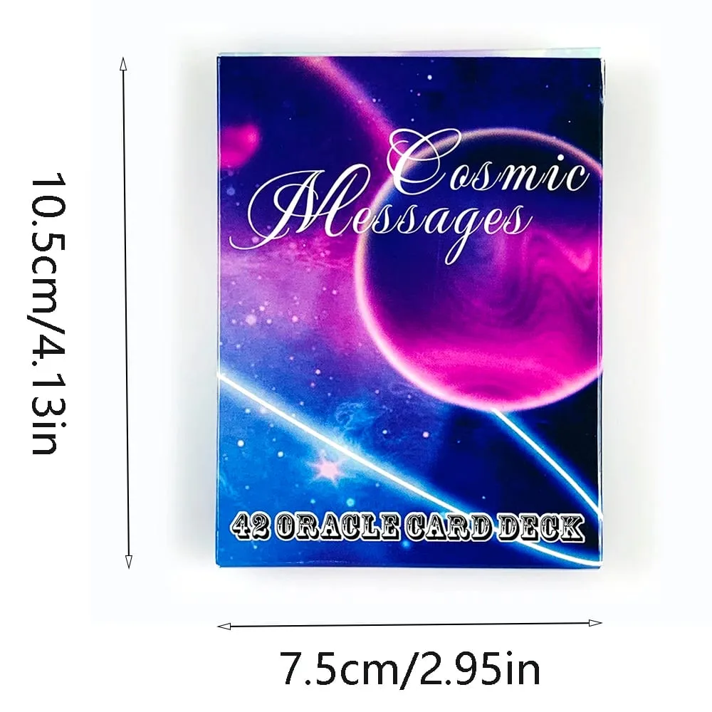 NEW Cosmic Messages Oracle Cards Deck A 42 Oracle Cards Twin Flame Love Message Prophecy Divination Cards Game Board Game — image 6