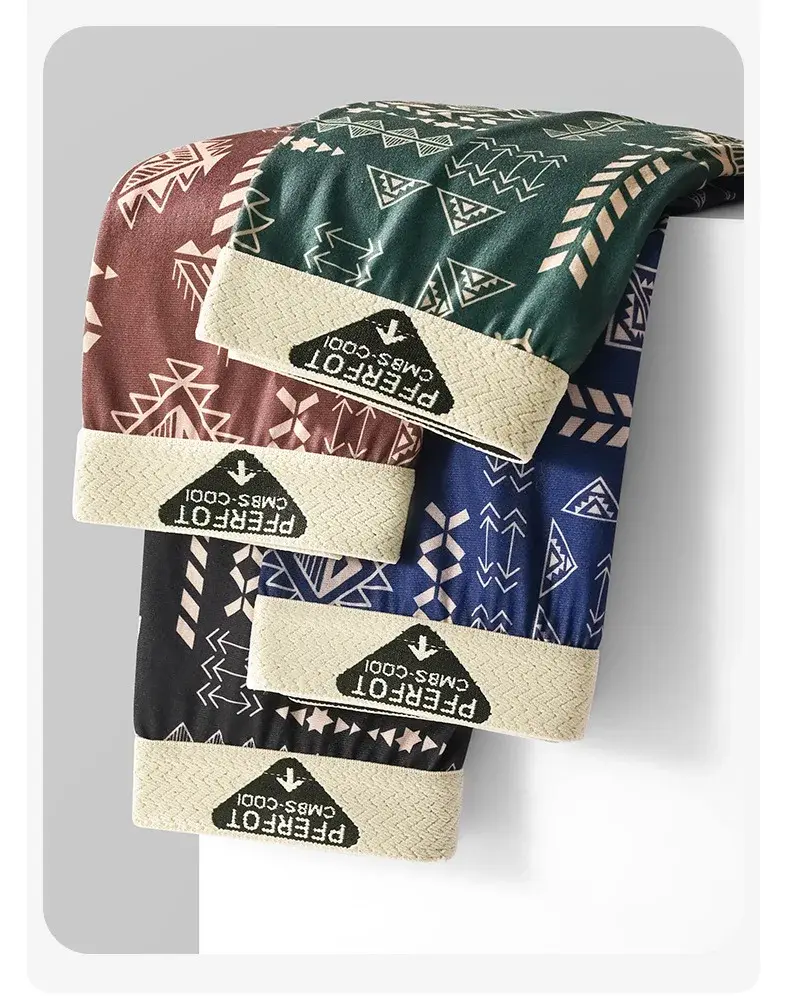 4 pçs shorts esportivos homens graffiti boxers e cuecas moda masculina boxer briefs algodão homem boxer calcinha conjunto homem roupa interior — image 3