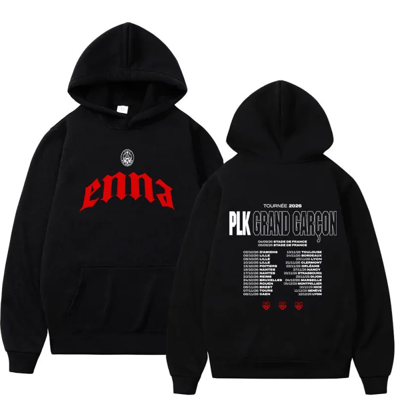 Rapper PLK Grand Garcon 2026 Tour Merch Hoodies Kasuotang Panlalaking Pambabae Fashion Hip Hop Pullovers Long Sweatshirts Streetwear — image 1