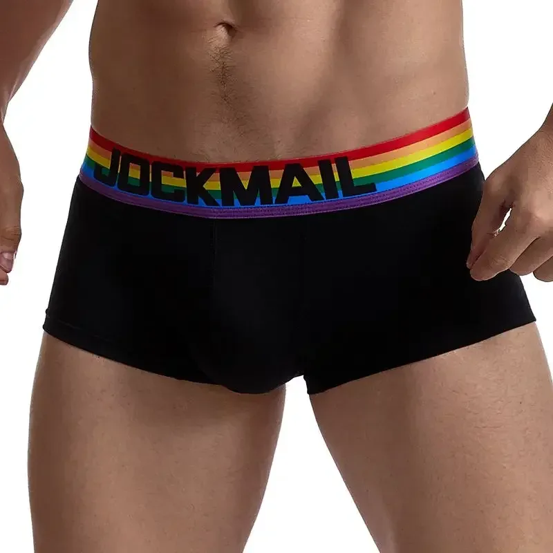 Celana Dalam Pria Sabuk Pelangi Celana Boxer Pria Katun Boxer Pria Pakaian Dalam Sejuk Celana Dalam Pria Celana Boxer Lembut Hitam Putih
