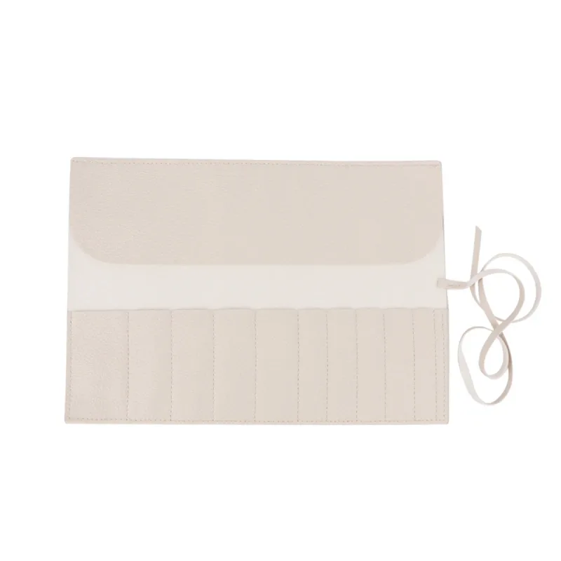 Roll Up Makeup Brush Holder Travel Organizer Bag Cosmetic Pouch for Women Eyebrow Brushes