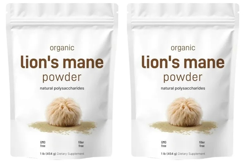 Organic Lion’s Mane Mushroom Pure Fruiting Body Superfood Supports Brain Focus Energy Immune Health Great for Smoothies Coffee — image 6